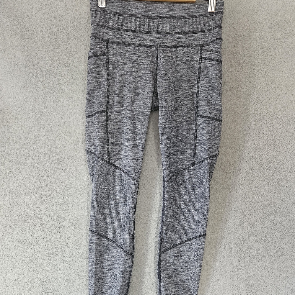 Athleta Womens XS Gray Jogger Leggings Heather Gray Side Pockets